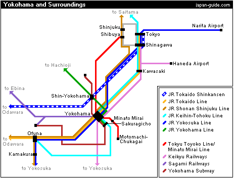 Further information for transportation from Yokohama Sta.